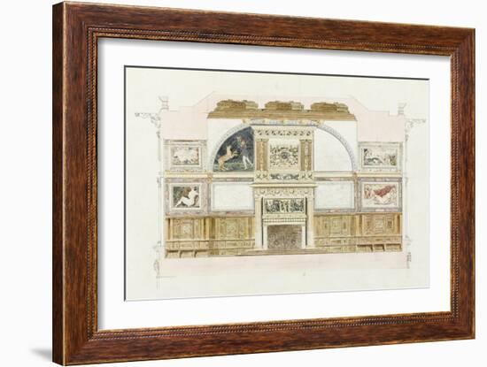 Album of Drawings of the Castle of Fontainebleau Said-null-Framed Giclee Print