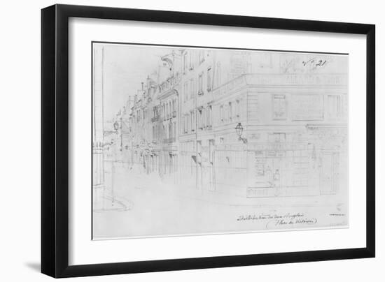 Album of the Siege of Paris, Distribution of British Donations, Place Des Victoires-Gustave Doré-Framed Giclee Print