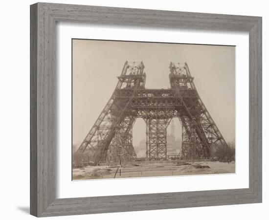 Album on the Work of Construction of the Eiffel Tower-Louis-Emile Durandelle-Framed Giclee Print