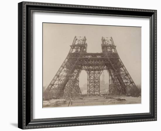 Album on the Work of Construction of the Eiffel Tower-Louis-Emile Durandelle-Framed Giclee Print