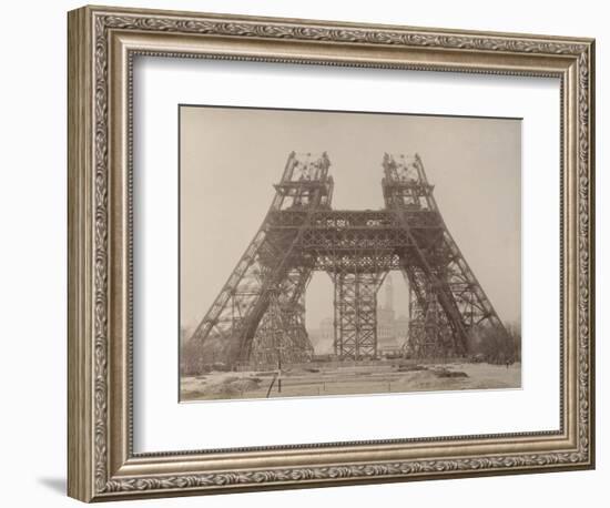 Album on the Work of Construction of the Eiffel Tower-Louis-Emile Durandelle-Framed Giclee Print