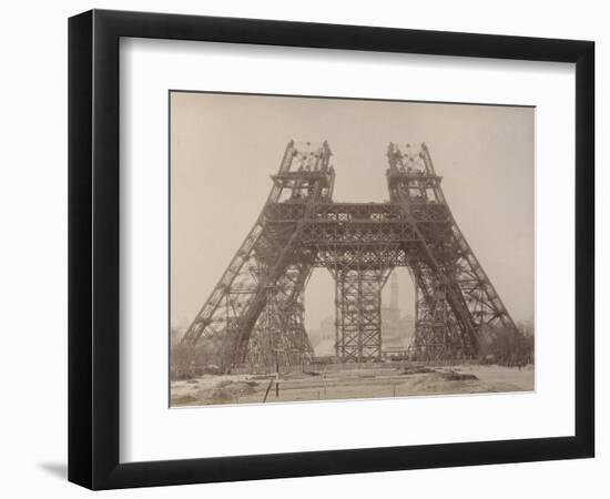 Album on the Work of Construction of the Eiffel Tower-Louis-Emile Durandelle-Framed Giclee Print