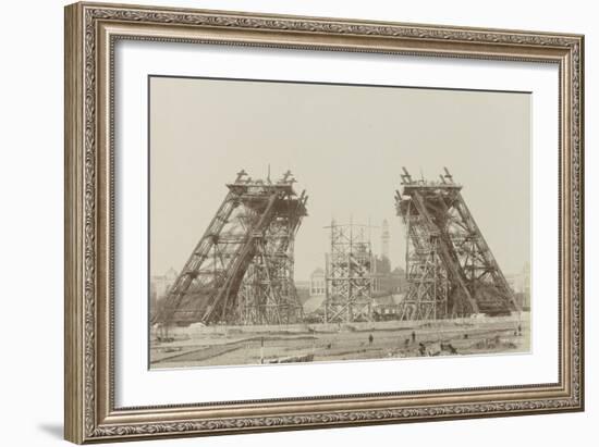 Album on the Work of Construction of the Eiffel Tower-Louis-Emile Durandelle-Framed Giclee Print