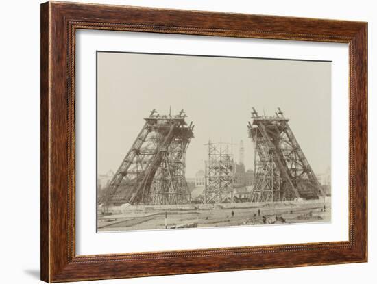 Album on the Work of Construction of the Eiffel Tower-Louis-Emile Durandelle-Framed Giclee Print