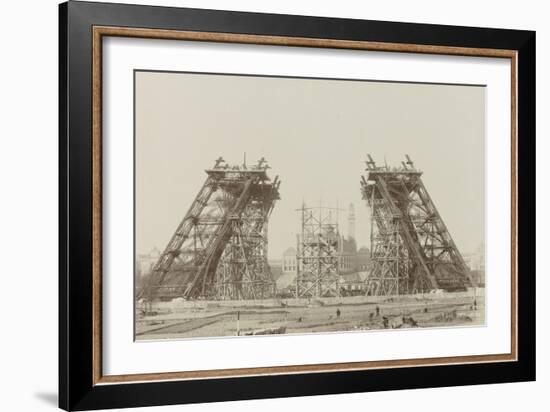 Album on the Work of Construction of the Eiffel Tower-Louis-Emile Durandelle-Framed Giclee Print