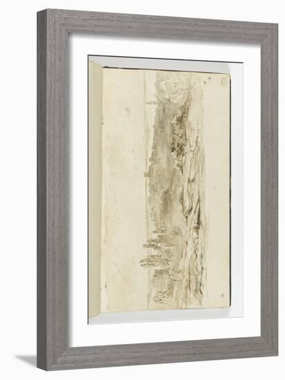 Album : paysage aux environs de Vire-Paul Huet-Framed Giclee Print