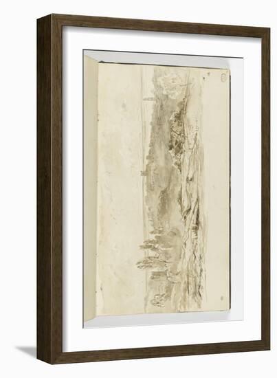 Album : paysage aux environs de Vire-Paul Huet-Framed Giclee Print