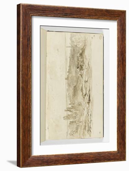 Album : paysage aux environs de Vire-Paul Huet-Framed Giclee Print