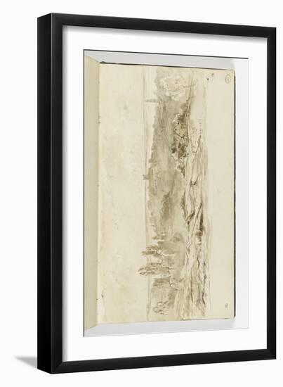 Album : paysage aux environs de Vire-Paul Huet-Framed Giclee Print