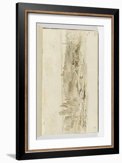 Album : paysage aux environs de Vire-Paul Huet-Framed Giclee Print