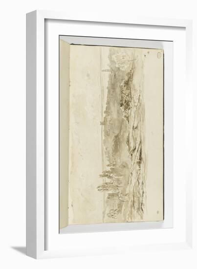 Album : paysage aux environs de Vire-Paul Huet-Framed Giclee Print