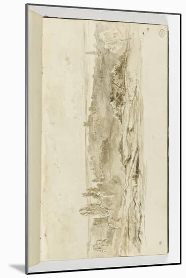 Album : paysage aux environs de Vire-Paul Huet-Mounted Giclee Print