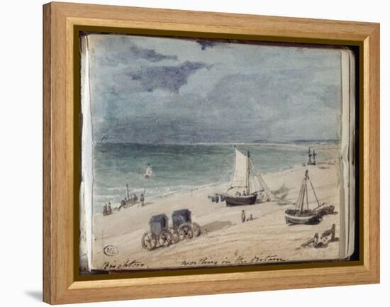 Album: Plage de Brighton-John Constable-Framed Premier Image Canvas