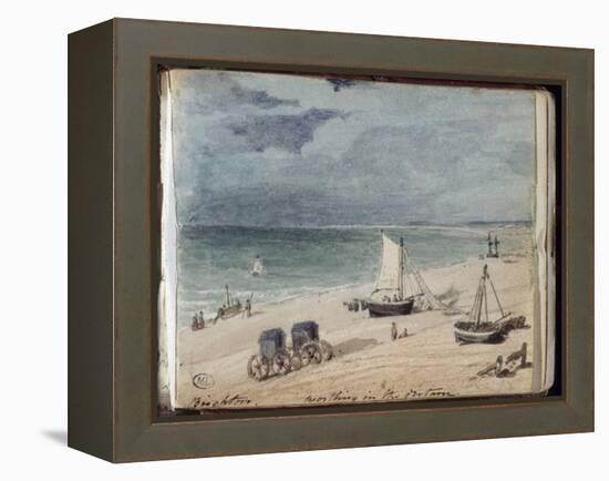 Album: Plage de Brighton-John Constable-Framed Premier Image Canvas