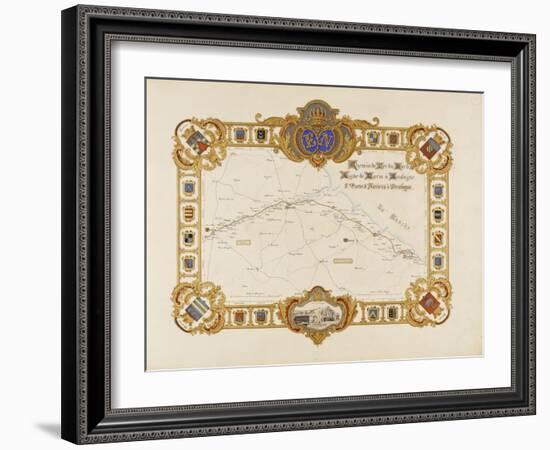 Album relié: Itinéraire et vues du chemin de fer du Nord-Edouard Denis Baldus-Framed Giclee Print