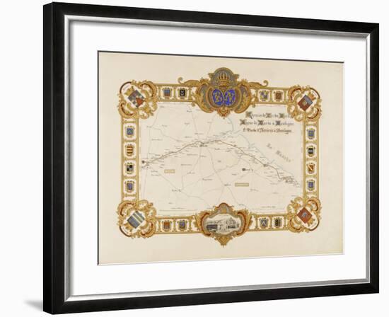 Album relié: Itinéraire et vues du chemin de fer du Nord-Edouard Denis Baldus-Framed Giclee Print