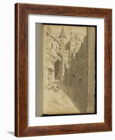 Album : Rue avec diverses architectures-Pierre Henri de Valenciennes-Framed Giclee Print