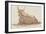 Album : un boeuf (?) couché et esquisse d'une tête de cheval-Jacques-Louis David-Framed Giclee Print
