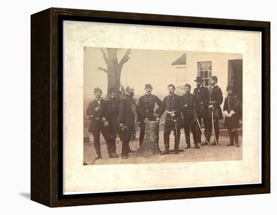 Albumen Print of General Mcclellan at Headquarters, Gen. Morrell's Brigade, 1862-Mathew Brady-Framed Premier Image Canvas