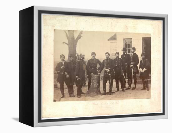 Albumen Print of General Mcclellan at Headquarters, Gen. Morrell's Brigade, 1862-Mathew Brady-Framed Premier Image Canvas