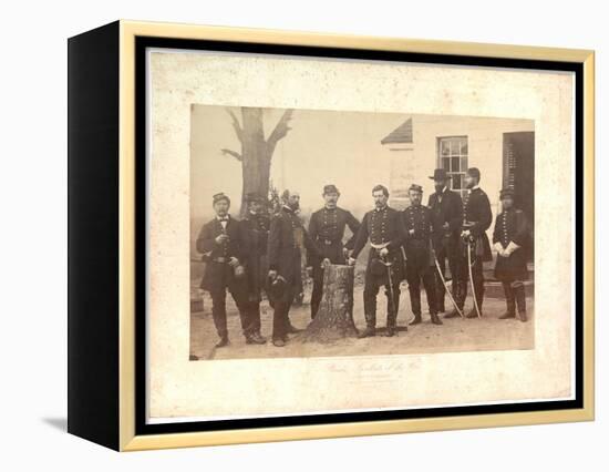 Albumen Print of General Mcclellan at Headquarters, Gen. Morrell's Brigade, 1862-Mathew Brady-Framed Premier Image Canvas