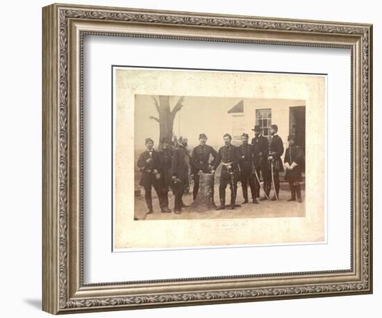 Albumen Print of General Mcclellan at Headquarters, Gen. Morrell's Brigade, 1862-Mathew Brady-Framed Photographic Print