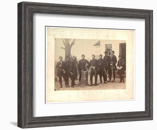 Albumen Print of General Mcclellan at Headquarters, Gen. Morrell's Brigade, 1862-Mathew Brady-Framed Photographic Print