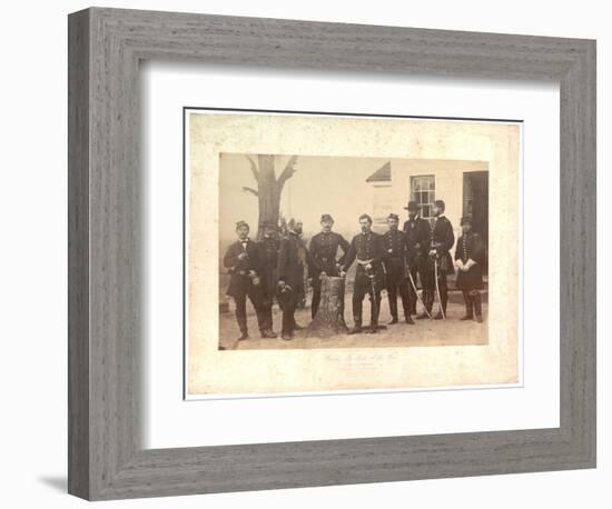 Albumen Print of General Mcclellan at Headquarters, Gen. Morrell's Brigade, 1862-Mathew Brady-Framed Photographic Print