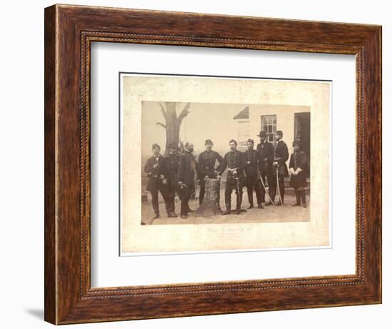 Albumen Print of General Mcclellan at Headquarters, Gen. Morrell's Brigade, 1862-Mathew Brady-Framed Photographic Print