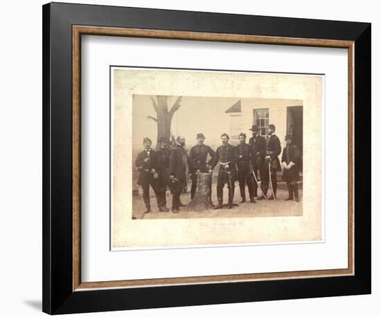 Albumen Print of General Mcclellan at Headquarters, Gen. Morrell's Brigade, 1862-Mathew Brady-Framed Photographic Print