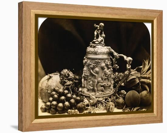 Albumen Print Still Life with Fruit by Roger Fenton-Stapleton Collection-Framed Premier Image Canvas