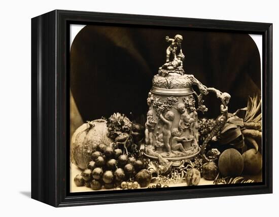 Albumen Print Still Life with Fruit by Roger Fenton-Stapleton Collection-Framed Premier Image Canvas