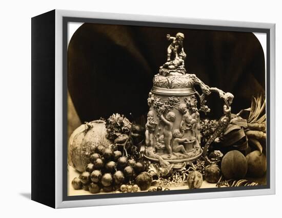 Albumen Print Still Life with Fruit by Roger Fenton-Stapleton Collection-Framed Premier Image Canvas