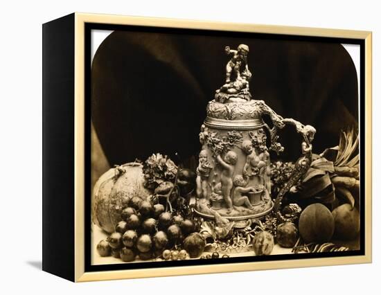 Albumen Print Still Life with Fruit by Roger Fenton-Stapleton Collection-Framed Premier Image Canvas