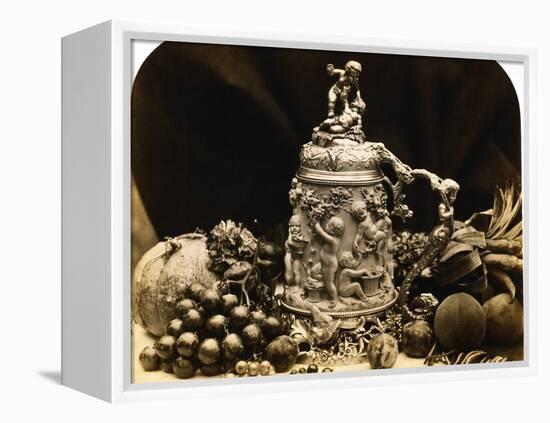 Albumen Print Still Life with Fruit by Roger Fenton-Stapleton Collection-Framed Premier Image Canvas