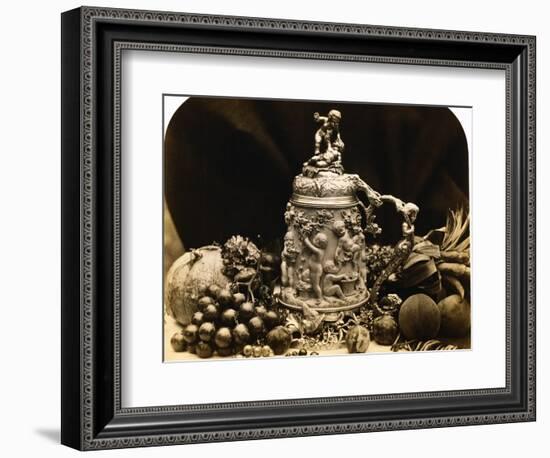 Albumen Print Still Life with Fruit by Roger Fenton-Stapleton Collection-Framed Photographic Print