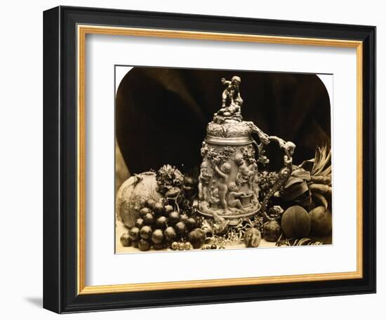 Albumen Print Still Life with Fruit by Roger Fenton-Stapleton Collection-Framed Photographic Print