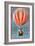 Albuquerque, New Mexico - Hot Air Balloon Tours - Vintage Sign-Lantern Press-Framed Premium Giclee Print