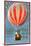 Albuquerque, New Mexico - Hot Air Balloon Tours - Vintage Sign-Lantern Press-Mounted Art Print