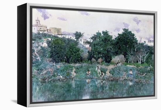 Alcala-Orilla Del Guadaira-Martin Rico y Ortega-Framed Premier Image Canvas