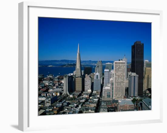 Alcatraz and Skyline, San Francisco, CA-Mark Gibson-Framed Photographic Print