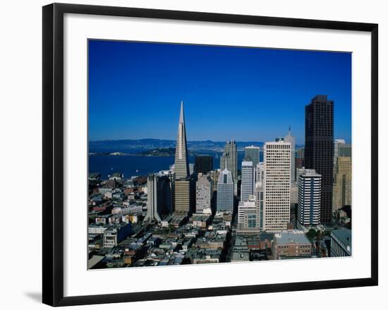 Alcatraz and Skyline, San Francisco, CA-Mark Gibson-Framed Photographic Print