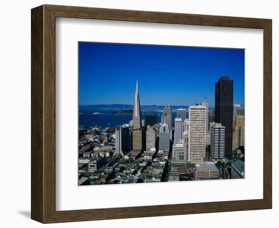 Alcatraz and Skyline, San Francisco, CA-Mark Gibson-Framed Photographic Print