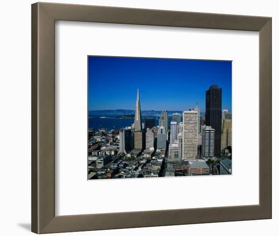 Alcatraz and Skyline, San Francisco, CA-Mark Gibson-Framed Photographic Print