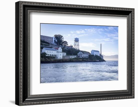 Alcatraz as viewed from a boat, San Francisco, California, United States of America, North America-Charlie Harding-Framed Photographic Print