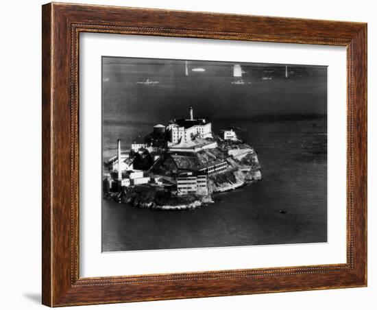 Alcatraz Island, San Francisco, While a Prison, 1940s-null-Framed Photo