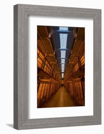 Alcatraz Main Cell Block-Steve Gadomski-Framed Photographic Print