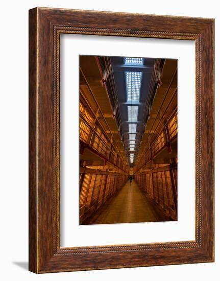 Alcatraz Main Cell Block-Steve Gadomski-Framed Photographic Print