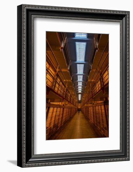 Alcatraz Main Cell Block-Steve Gadomski-Framed Photographic Print