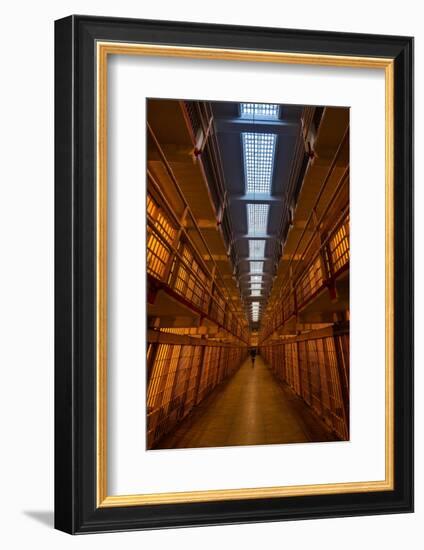 Alcatraz Main Cell Block-Steve Gadomski-Framed Photographic Print